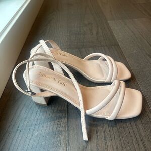 Women's Nude Strappy Sandals